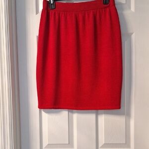 ST. JOHN Sportswear By Marie Gray Elegant Red Women's Skirt